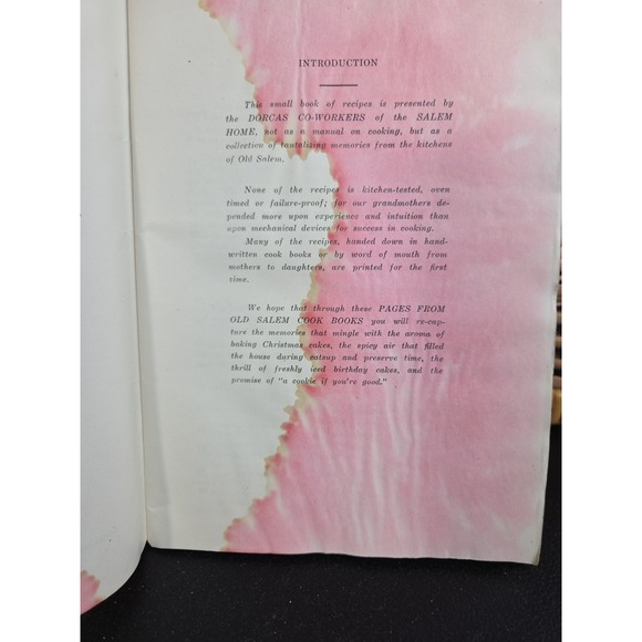 Vintage‎ 1945 Salem Cookbook Recipes Pages From The Old Winston Salem NC Book - Picture 7 of 14